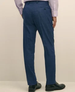 Brooks Brothers Explorer Collection Slim Fit Wool Check Suit Pants