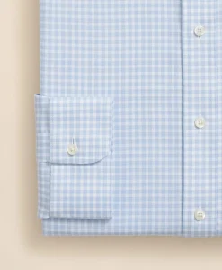 Brooks Brothers Explorer Collection Non-Iron Twill Ainsley Collar, Gingham Dress Shirt