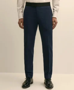 Brooks Brothers Explorer Collection Slim Fit Wool Tuxedo Pants