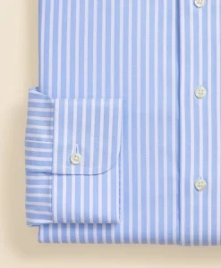 Brooks Brothers Explorer Collection Non-Iron Twill Ainsley Collar, Bengal-Stripe Dress Shirt