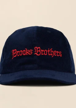 Brooks Brothers x Brain Dead Cotton, Corduroy & Leather Emblem Baseball Hat
