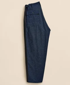 Brooks Brothers X Engineered Garments Cotton Denim Fatigue Dress Pants