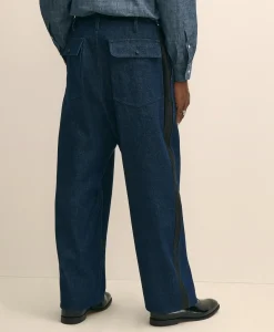 Brooks Brothers X Engineered Garments Cotton Denim Fatigue Dress Pants