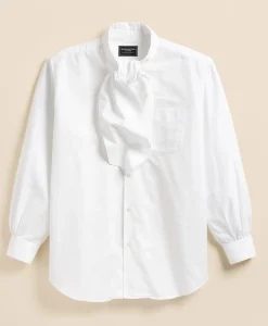 Brooks Brothers X Engineered Garments Cotton Oxford Ascot Collar Oversized Dress Shirt