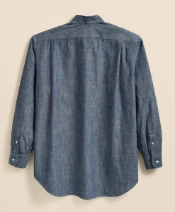 Brooks Brothers X Engineered Garments Cotton Chambray Wing Collar Oversized Dress Shirt