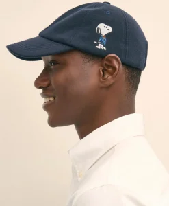 Brooks Brothers X PEANUTS Cotton Graphic Snoopy French Terry Baseball Cap