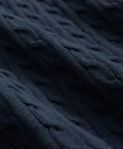 Cable Knit Archive Tennis Polo in Supima® Cotton
