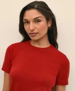 Cashmere Short-Sleeve Shell