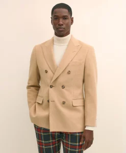 Classic Fit Camel Hair Double-Breasted 1818 Sport Coat