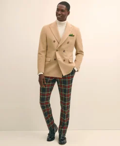 Classic Fit Camel Hair Double-Breasted 1818 Sport Coat