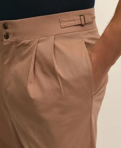 Classic Fit Cotton Blend Side-Tab Dress Pants