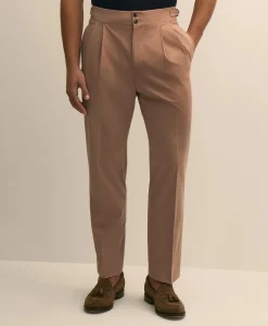 Classic Fit Cotton Blend Side-Tab Dress Pants