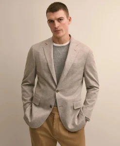 Classic Fit Cotton Jacquard Knit Sport Coat