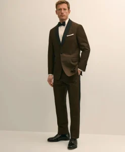 Classic Fit Cotton-Linen 1818 Shawl Collar Tuxedo