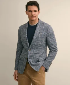 Classic Fit Cotton-Linen-Wool Hopsack Sport Coat