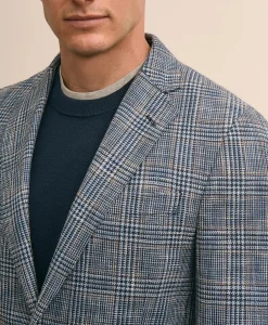 Classic Fit Cotton-Linen-Wool Hopsack Sport Coat