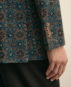Classic Fit Cotton Medallion Mosaic Sport Coat