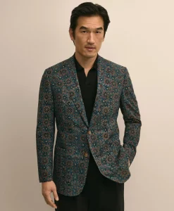 Classic Fit Cotton Medallion Mosaic Sport Coat