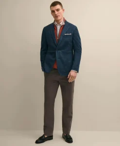 Classic Fit Linen-Cotton Knit Sport Coat