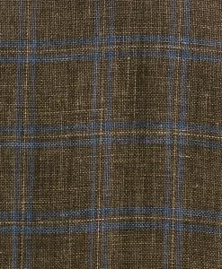 Classic Fit Linen-Cotton-Wool Hopsack Windowpane Sport Coat