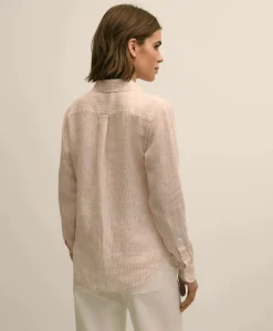 Classic Fit Linen Stripe Shirt