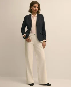 Classic Fit Linen Stripe Shirt
