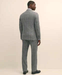 Classic Fit Saxon Wool Bold Check 1818 Suit