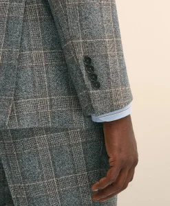 Classic Fit Saxon Wool Bold Check 1818 Suit