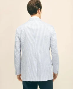 Classic Fit Stretch Cotton Seersucker Sport Coat