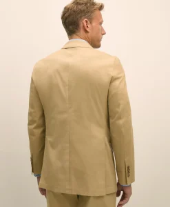 Classic Fit Stretch Cotton Twill Suit Jacket