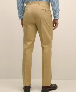 Classic Fit Stretch Cotton Twill Suit Pants