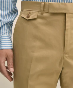 Classic Fit Stretch Cotton Twill Suit Pants