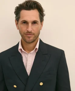 Classic Fit Stretch Wool Double-Breasted 1818 Blazer