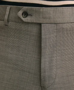 Classic Fit Wool Blend Plain Front 1818 Trousers
