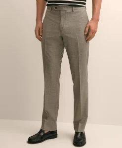 Classic Fit Wool Blend Plain Front 1818 Trousers
