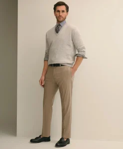 Classic Fit Wool Blend Plain Front 1818 Trousers