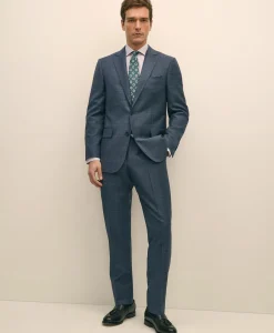 Classic Fit Wool Blue Check 1818 Suit