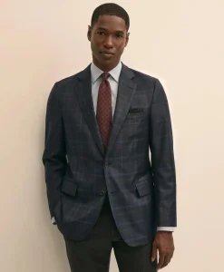 Classic Fit Wool Check Sport Coat