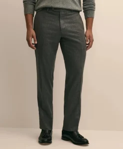 Classic Fit Wool Flannel Dress Pants
