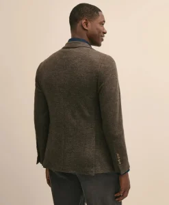 Classic Fit Wool Jacquard Knit Sport Coat
