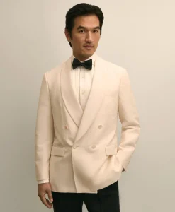 Classic Fit Wool-Linen 1818 Double-Breasted Dinner Jacket
