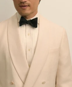 Classic Fit Wool-Linen 1818 Double-Breasted Dinner Jacket