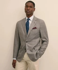 Classic Fit Wool Overcheck Glen-Plaid Sport Coat