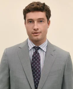 Classic Fit Wool Sharkskin 1818 Suit