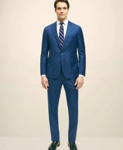 Classic Fit Wool Sharkskin 1818 Suit
