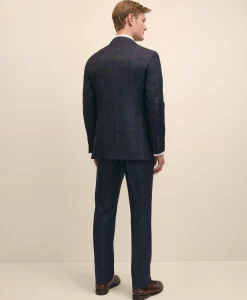 Classic Fit Wool Windowpane 1818 Suit