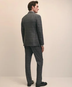 Classic Fit Wool Windowpane 1818 Suit