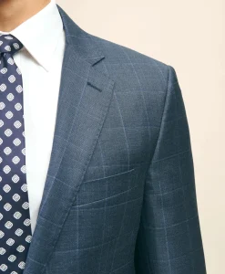 Classic Fit Wool Windowpane 1818 Suit