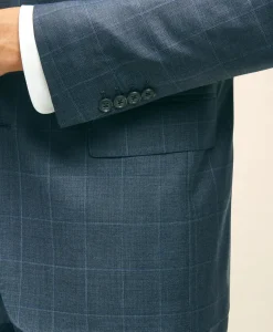 Classic Fit Wool Windowpane 1818 Suit