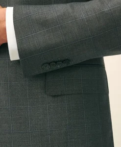 Classic Fit Wool Windowpane 1818 Suit